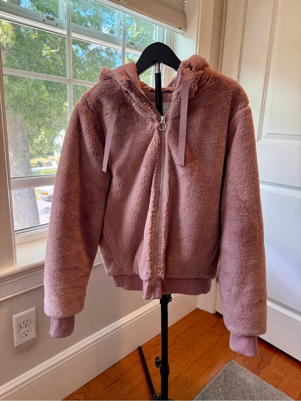 Women’s Arhleta Plush Zip-Up Hoodie Jacket - Dusty Pink M EUC - Picture 5 of 11